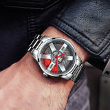 Aston Lykans Silver Watch