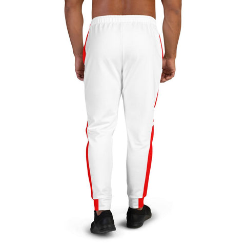 Red and white Men's Joggers