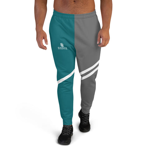 Teal and Gray Joggers