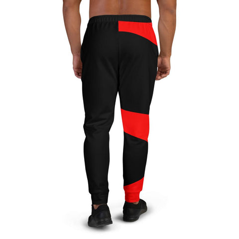 Red and Black Men's Joggers