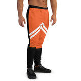 Orange, black and White Men's Joggers