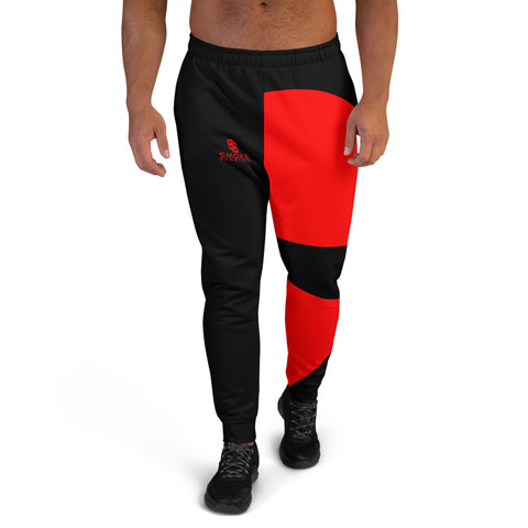 Red and Black Men's Joggers