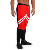 Red, Black and White Men's Jogger