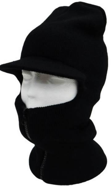 Combo Face Cover Zipper Mask w/ Visor